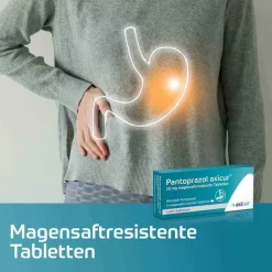Pantoprazol axicur® 20 mg Tabletten , 14 St
