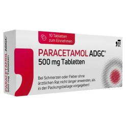 PARACETAMOL ADGC® 500 mg Tabletten, 10 St