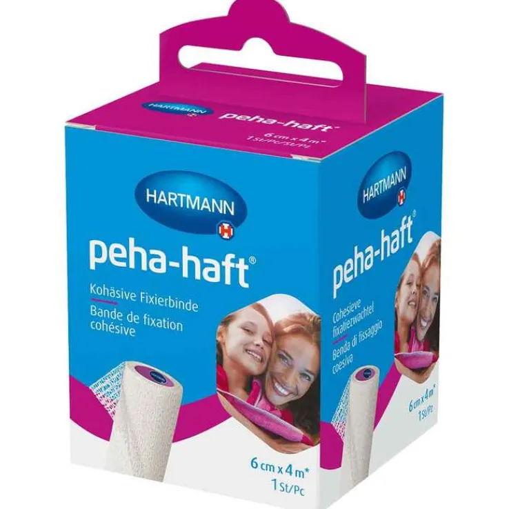 peha-haft® Kohäsive Fixierbinde latexfrei 6 cm x 4 m, 1 St