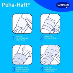 peha-haft® Kohäsive Fixierbinde latexfrei 6 cm x 4 m, 1 St