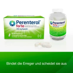 Perenterol® forte 250 mg bei akutem Durchfall & zur Vorbeugung, 50 St