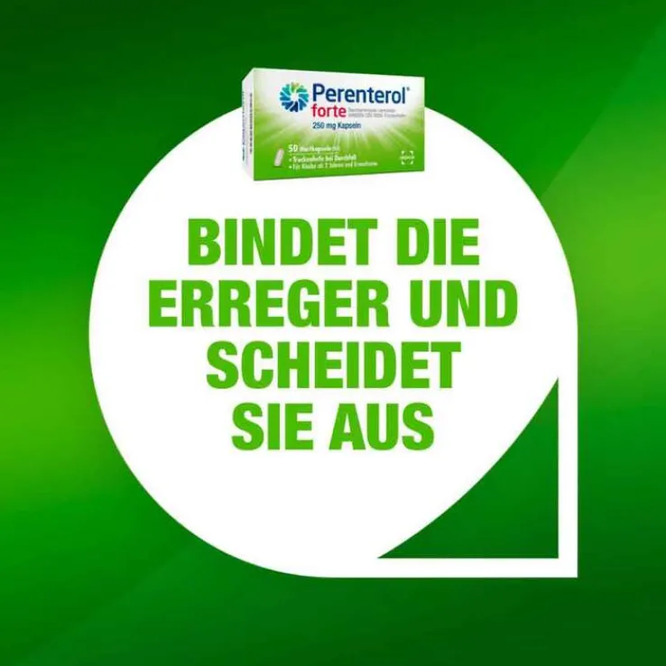 Perenterol® forte 250 mg bei akutem Durchfall & zur Vorbeugung, 2x50 St