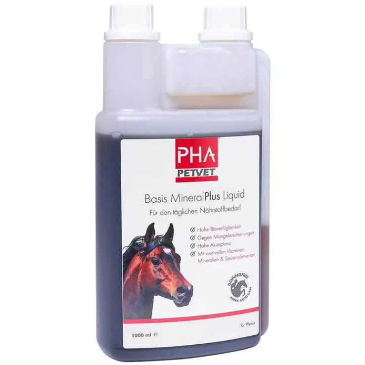 PHA Basis Mineral Plus Liquid für Pferde, 1000 ml