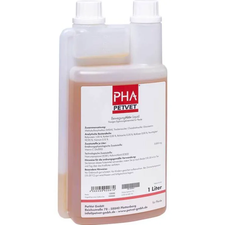 PHA Bewegungaktiv Liquid für Pferde, 1000 ml