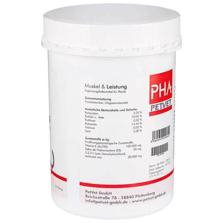 PHA Muskel & Leistung für Pferde Pulver, 850 g