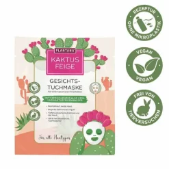 Plantana Kaktusfeige Gesichtstuchmaske mit Aloe Vera, 1 St