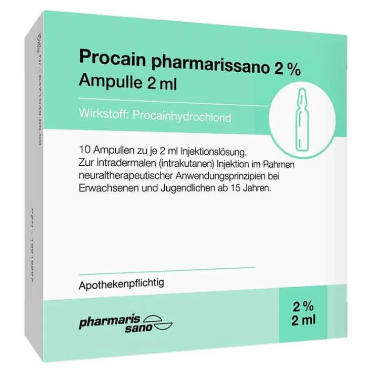 Procain pharmarissano 2% Injektionslösung Ampullen 2 ml, 10X2 ml