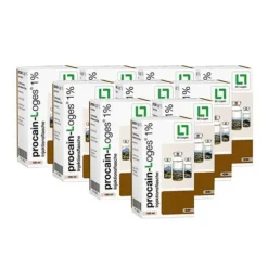 Procain-Loges 1% Injektionsflasche, 10X100 ml