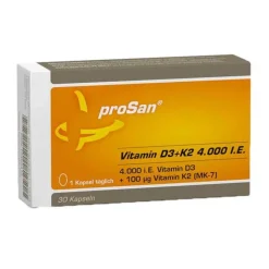 Prosan Vitamin D3 + K2 4.000 I.E. Kapseln, 30 St