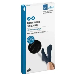 Provital Komfortsocken men Größe 39 - 42 schwarz, 2 St
