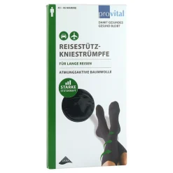 Provital Reisekniestrümpfe Größe 43 - 46 marine, 2 St