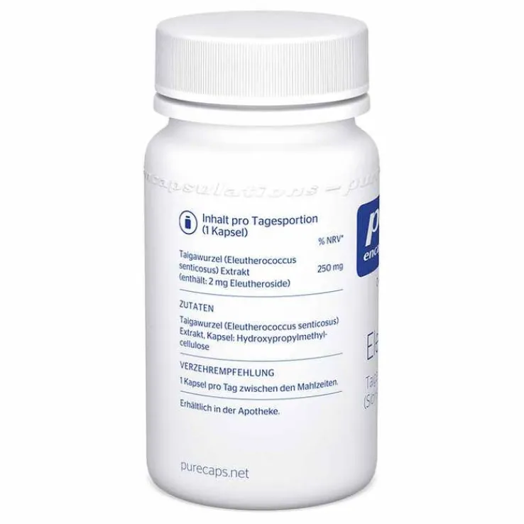 Pure Encapsulations Eleuthero 0,8% Kapseln, 60 St