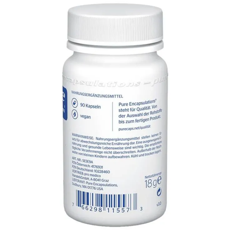 Pure Encapsulations Selen 55 Selenmethionin Kapseln, 90 St