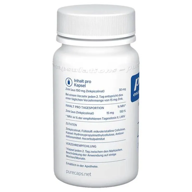 Pure Encapsulations Zink Zinkpicolinat Kapseln, 60 St