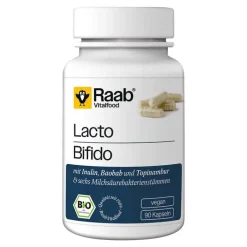 Raab Vitalfood Lacto + Bifido Bio Kapseln, 90 St