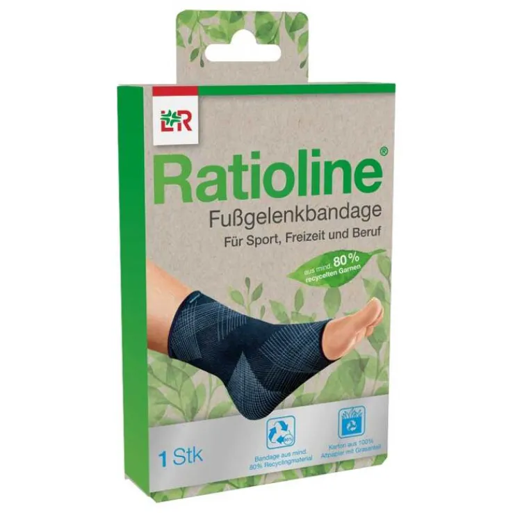 Ratioline Fußgelenkbandage Größe XL, 1 St