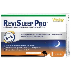 Revisleep Pro Schlafunterstützung mit Melatonin Kapseln , 30 St