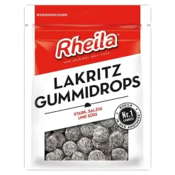 Rheila Lakritz Gummidrops mit Zucker, 90 g