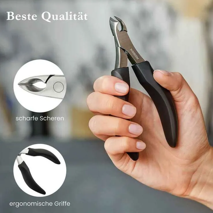 Robbx Nagelzange - Kopfschneider für starke Nägel, 1 St