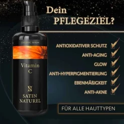 Satin Naturel Bio Vitamin C Serum Gesicht, 100 ml