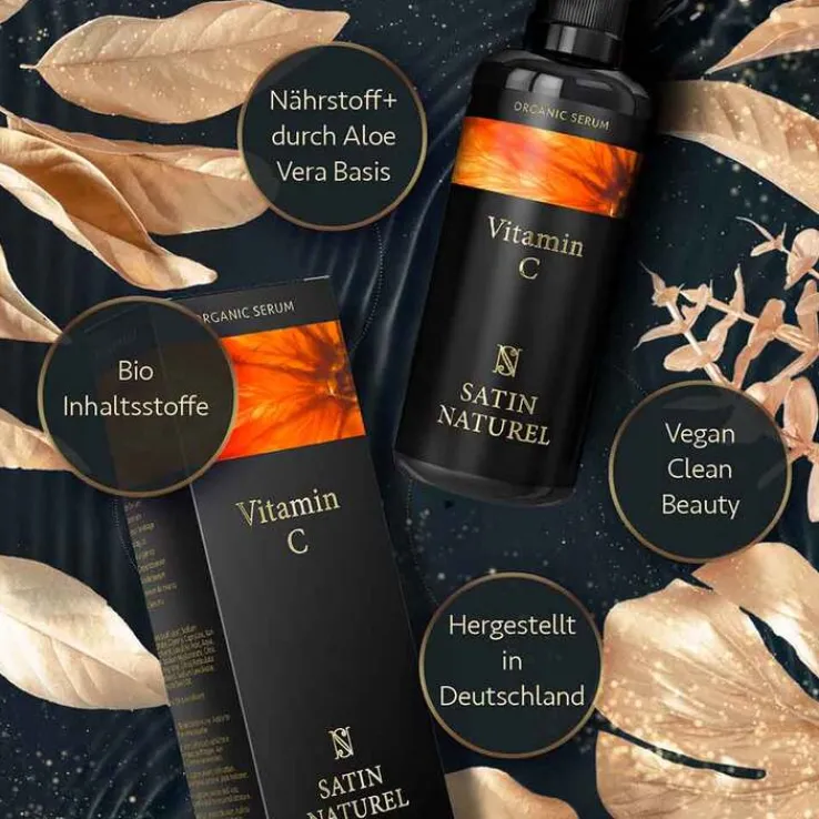 Satin Naturel Bio Vitamin C Serum Gesicht, 100 ml
