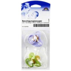 Sauger Kirsche Latex Größe 1 0 - 6 Mon.flied. / grün, 2 St