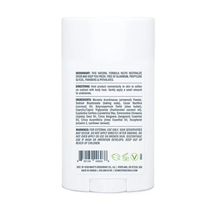 Schmidts Deo Stick Signature Bergamot & Lime, 75 g