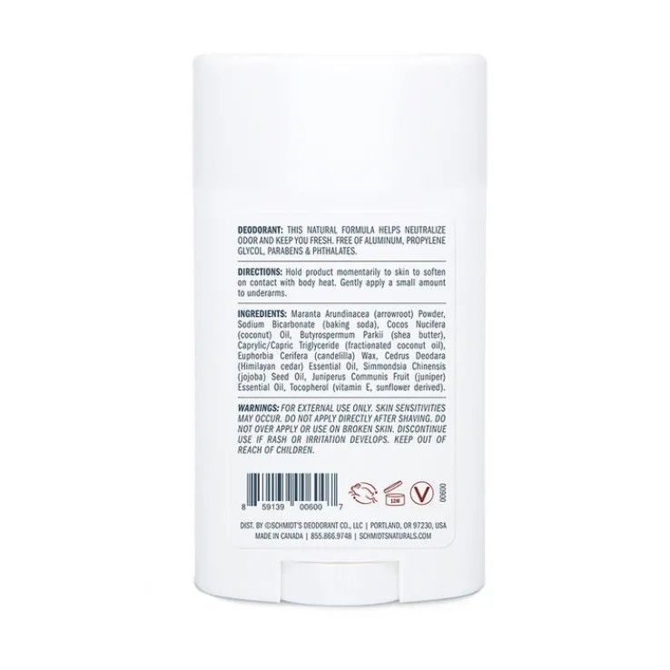 Schmidts Deo Stick Signature Cedarwood & Juniper, 75 g