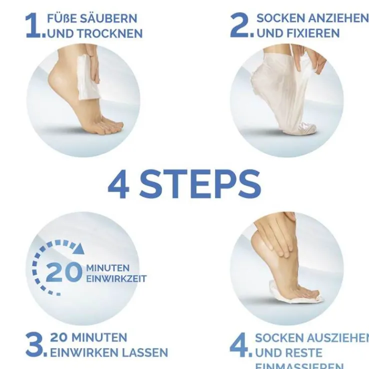 Scholl intensiv pflegende Fußmaske in Socken, 3X2 St