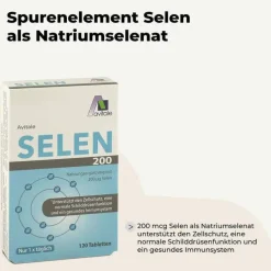 Selen 200 µg Tabletten von Avitale, 120 St