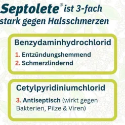 Septolete mit Zitronen-Holunder-Geschmack 3 mg/1 mg Lutschtabletten, 16 St