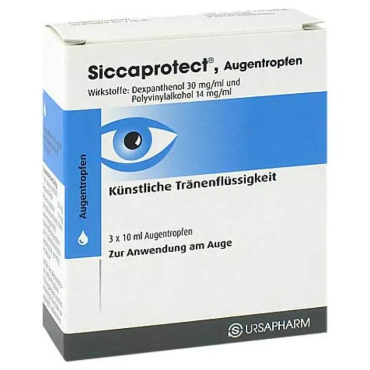 Siccaprotect Augentropfen, 3X10 ml