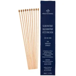 SILBERNITRAT-KALIUMNITRAT ÄTZSTÄBCHEN 200 mm starr, 10 St