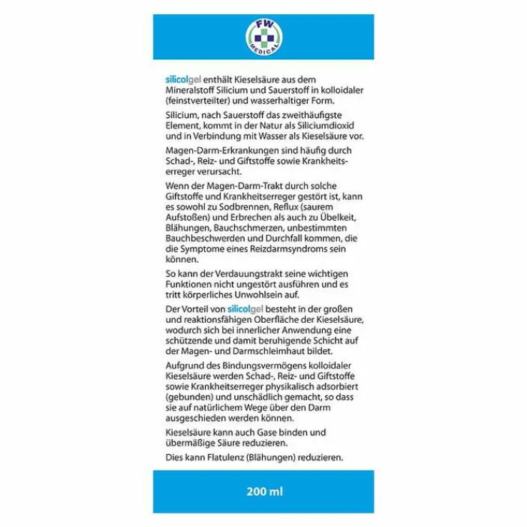 Silicolgel gegen Magen-Darm-Erkrankungen, 200 ml