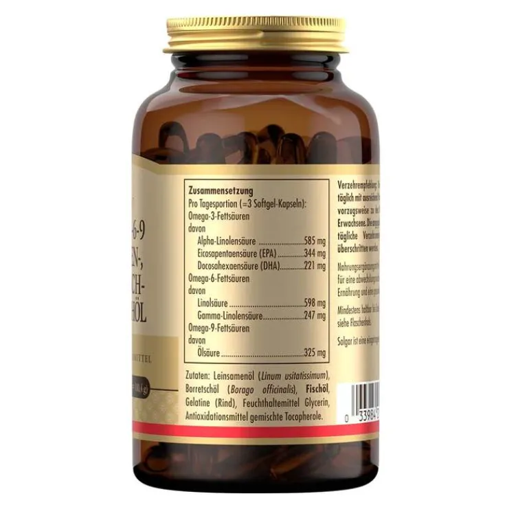 Solgar Omega 3 - 6 - 9 Kapseln, 60 St