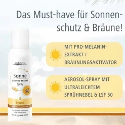 Sonne Schutz & Bräune Aerosol-Spray bronze LSF 50, 150 ml