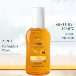 Sonne Schutz & Bräune Pump-Spray bronze LSF 50, 200 ml
