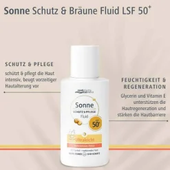 Sonne Schutz & Pflege Fluid ultraleicht LSF 50 + , 50 ml