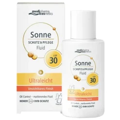 Sonne Schutz & Pflege Fluid ultraleicht LSF 30, 50 ml