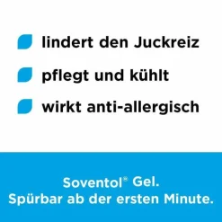 Soventol Gel bei Insektenstichen und Juckreiz auf der Haut, 50 g