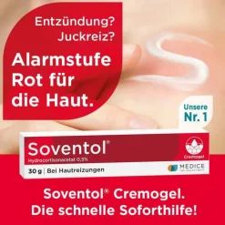 Soventol® HydroCortisonacetat 0,5% Cremogel bei Hautentzündungen, 30 g