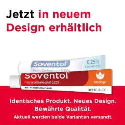 Soventol® Hydrocortisonacetat 0,25% Cremogel bei Hautentzündungen, 50 g