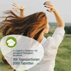 Spirulina 500 mg Bio Naturland Tabletten, 2000 St