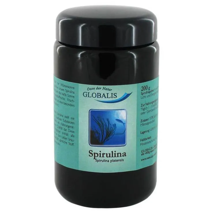 Spirulina 100% reines Pulver Globalis, 200 g
