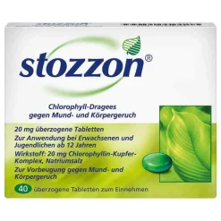 Stozzon Chlorophyll überzogene Tabletten, 40 St