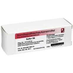 Sulfur D 6 Globuli, 10 g