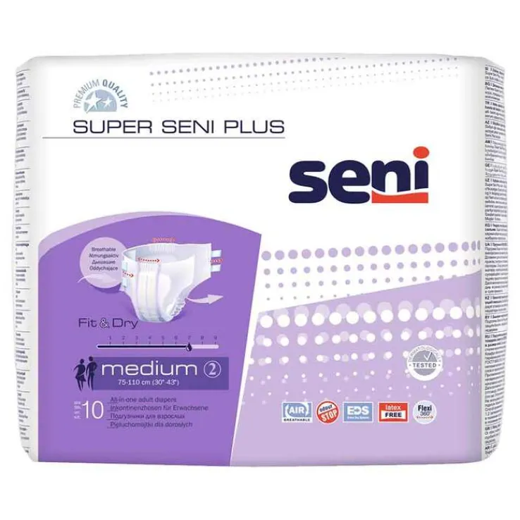 SUPER SENI PLUS M Windeln für die Nacht für Erwachsene, 10 St