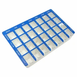 Tablettenbox 1 Woche 28 Fächer Schiebedeckel, 1 St