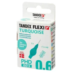 Tandex Flexi Interdentalbürste turquoise PHD0.6 / ISO0, 6X1 St