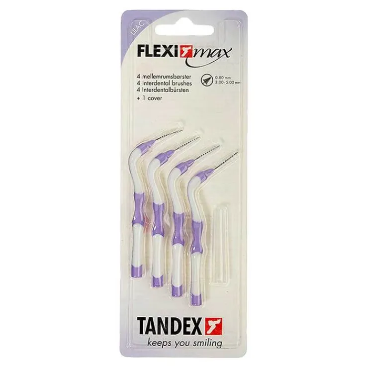Tandex Flexi max Zahnbürs.purple 0,8mm konisch, 4 St